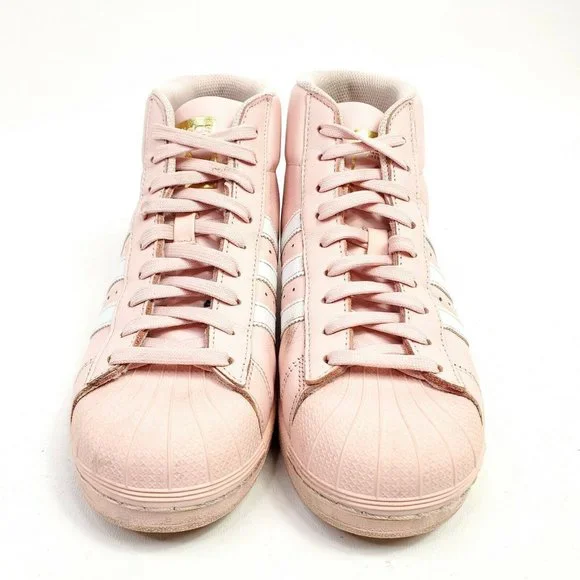 Adidas Pro Model Youth Shoes Size 7 Pink Gold Sneaker Womens Size 9 EU 40 CQ0621 - Picture 5 of 10